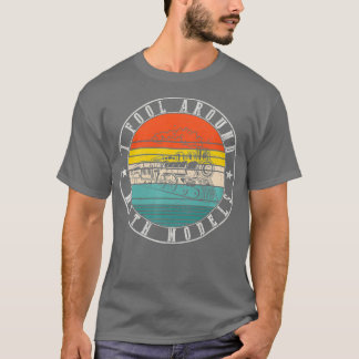 I Fool Around With Models Train Engineer Premium T-Shirt