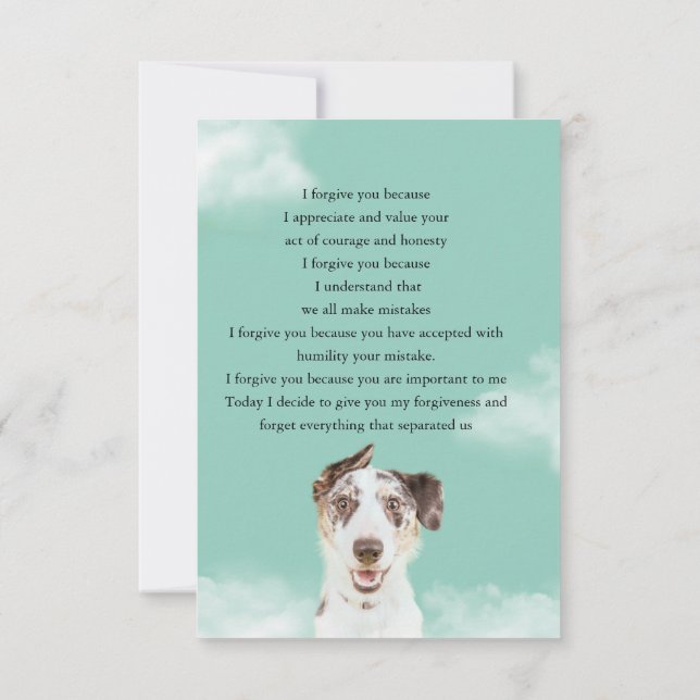 i forgive you sky dog invitation (Back)