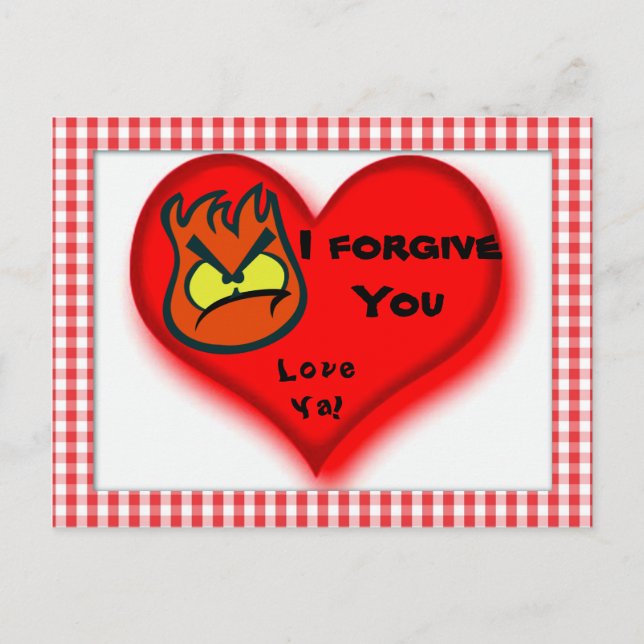 I forgiveYou, Love Ya!_ Postcard (Front)