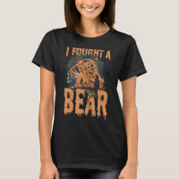 I Fought A Bear Women Wild Boxing Bear Animal 2