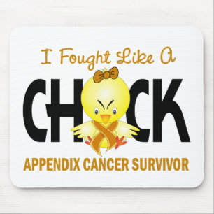 I Fought Like A Chick Appendix Cancer Survivor Mouse Pad