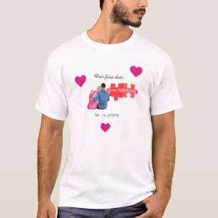 I Found My Missing Piece Couple first valentines T-Shirt