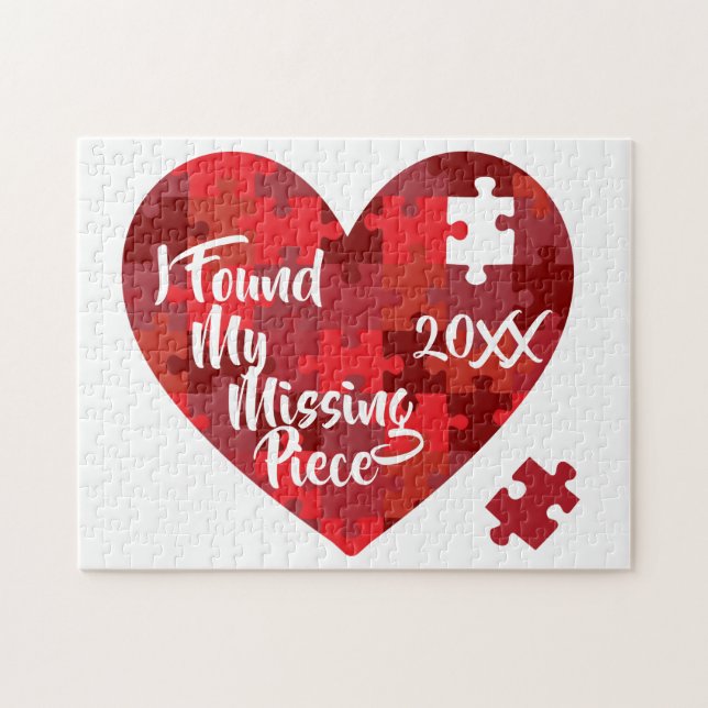 I Found My Missing Piece - Puzzle Heart Adoption (Horizontal)