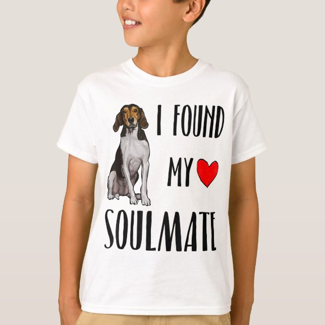 I Found My Soulmate Treeing Walker Coonhound Dog L T-Shirt (Front)