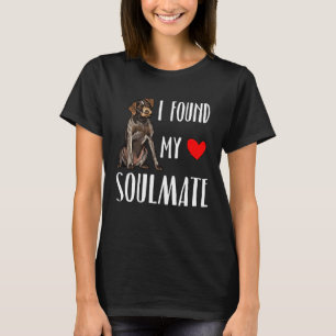 I Found My Soulmate Wirehaired Pointer Dog  Best F T-Shirt