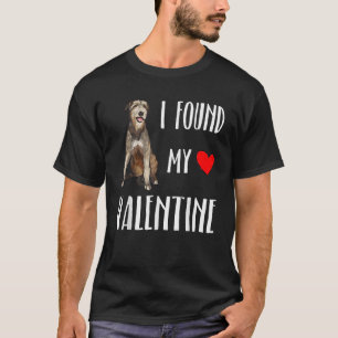 I Found My Valentine Day Irish Wolfhound Dog Lover T-Shirt