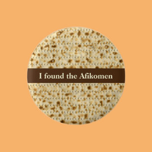 I found the Afikomen matzo Passover   1 Inch Round Button