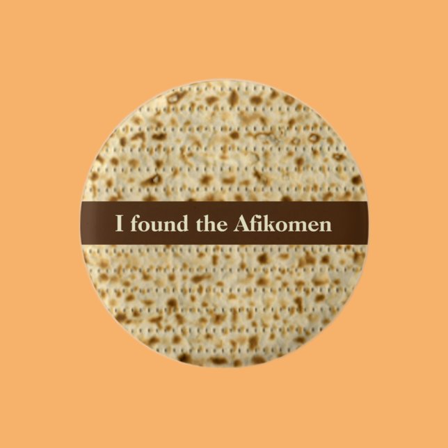 I found the Afikomen matzo Passover   1 Inch Round Button (Creator Uploaded)