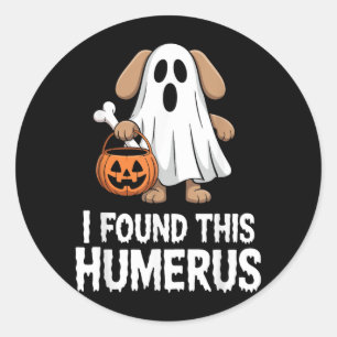 I Found This Humerus Halloween Costume Classic Round Sticker