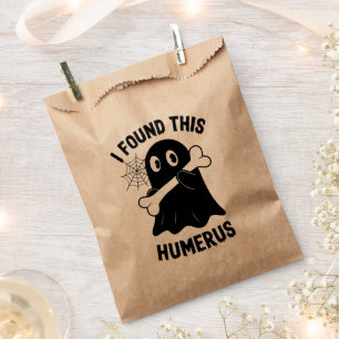 I Found This Humerus Halloween Ghost Favour Bag
