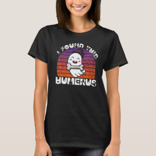 I Found This Humerus Halloween Ghost Nurse Vintage T-Shirt