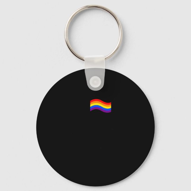 I Found Uranus Rainbow Spaceman Astronaut Keychain (Front)