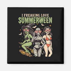 I Freaking Love Summerween Funny Halloween Women G Magnet