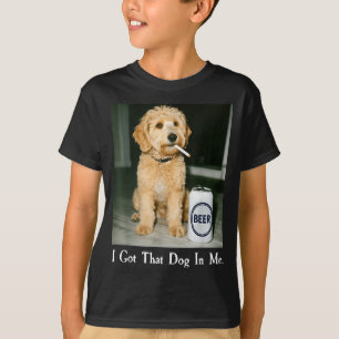 I Funny Got Dog Golden Doodle Smoking T-Shirt