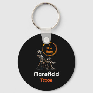 I Funny Solar Eclipse Mansfield Texas There Keychain