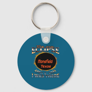 I Funny Solar Eclipse Mansfield Texas There Keychain