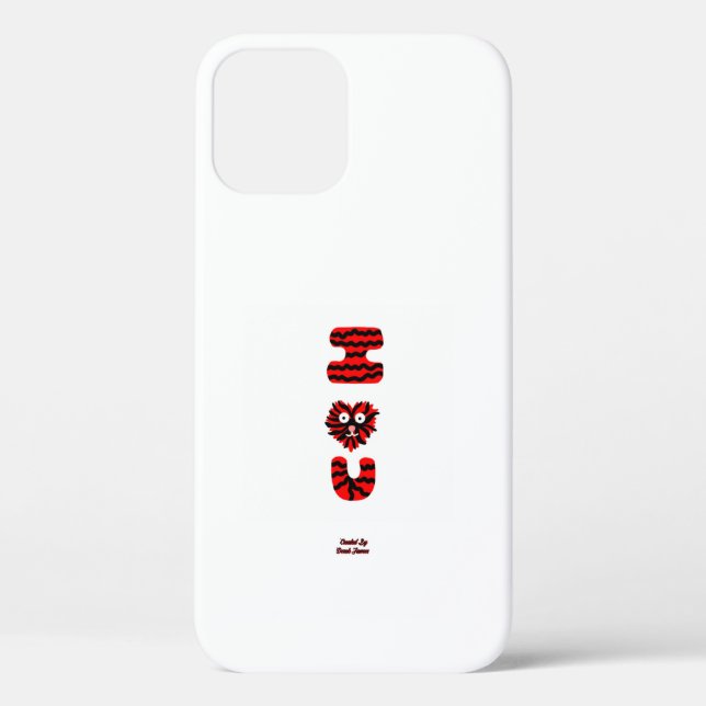 I Fuzzy U Apple iPhone 12 Coque (Verso)