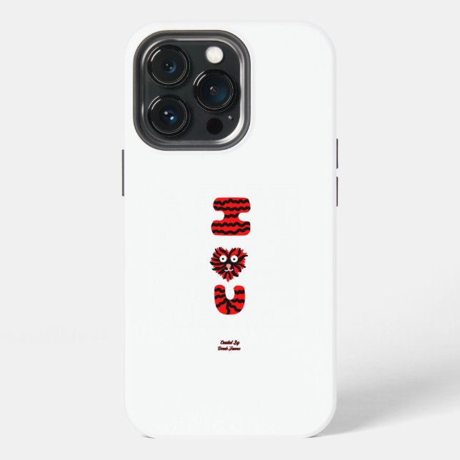 I Fuzzy U Apple iPhone 13 Pro Case (Back)