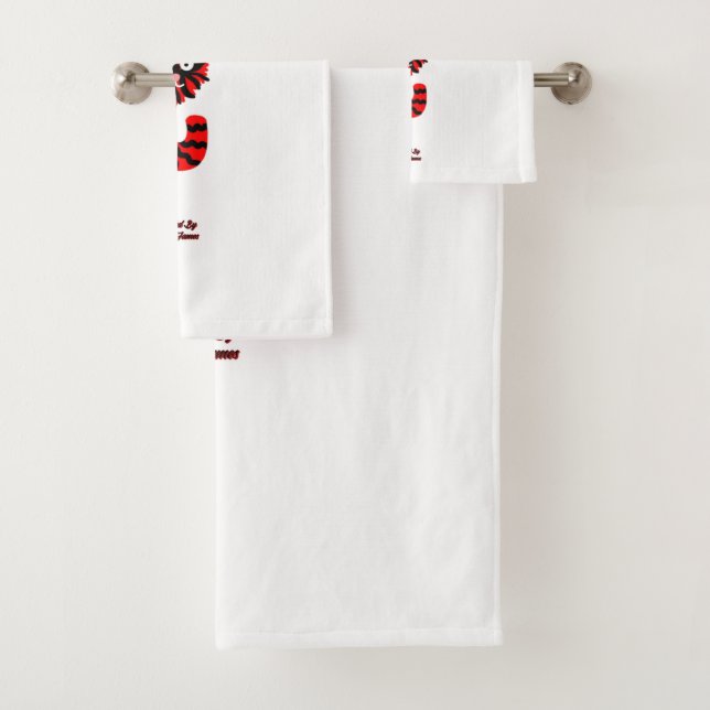 I Fuzzy U Bathroom Towel Set (Insitu)