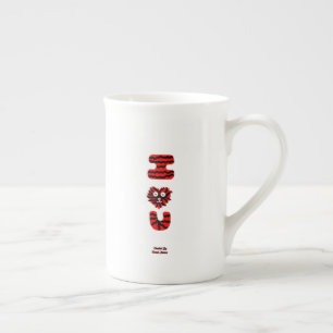 I Fuzzy U Bone China Mug