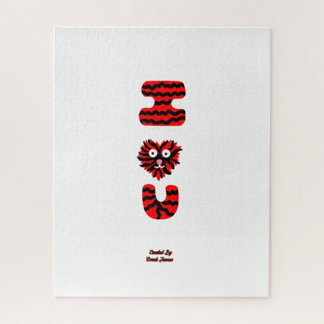 I Fuzzy U Puzzle (40.64 cm x 50.8 cm) (Vertical)