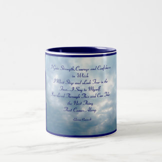 I Gain Strength,Courage and Confidenc... Two-Tone Coffee Mug