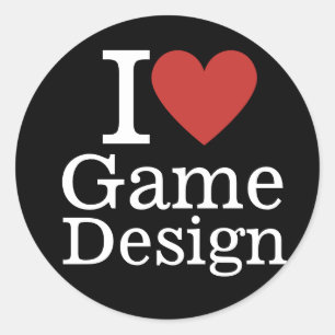 I ❤️ Game Design for Students/Faculty CUSTOM Classic Round Sticker