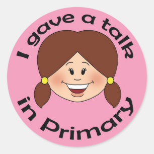 I Gave a Talk Classic Round Sticker