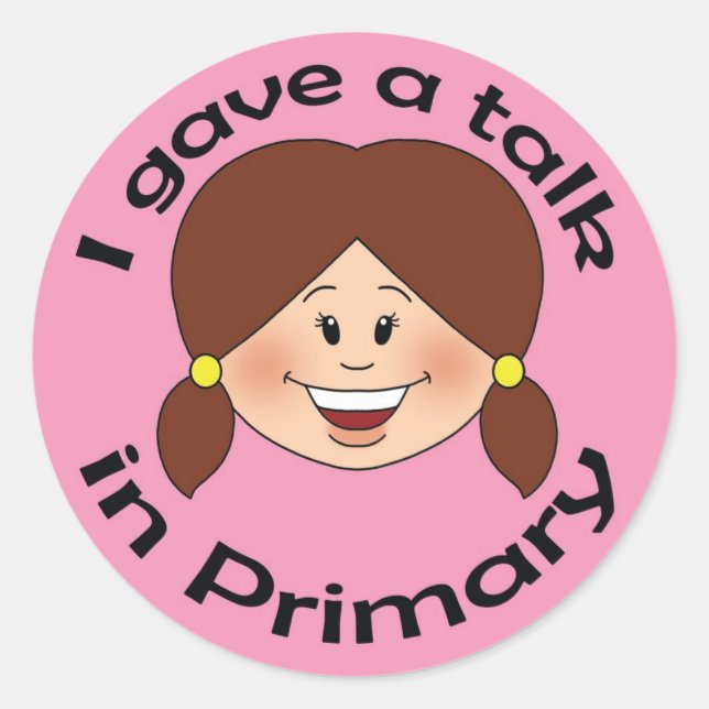 I Gave a Talk Classic Round Sticker (Front)