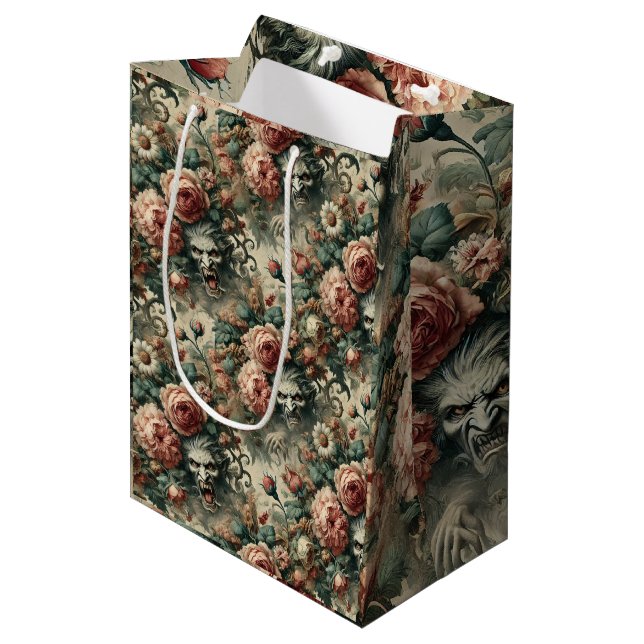 I Gave It Prey – Gothic Victorian Medium Gift Bag (Front Angled)