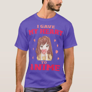 I Gave My Heart To Anime Girls Teens  T-Shirt
