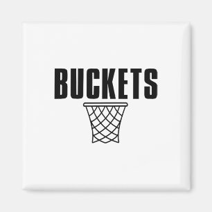 I Get Buckets Sketll Get Buckets  Magnet