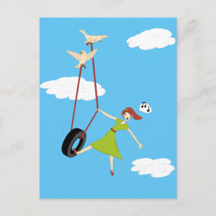 I Get High With a Little Help From My Friends Postcard