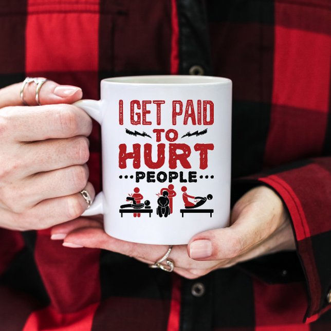 I Get Paid to Hurt People Two-Tone Coffee Mug (Creator Uploaded)