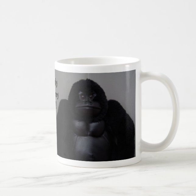 I get Ugly without my coffee -  humourous mug (Right)