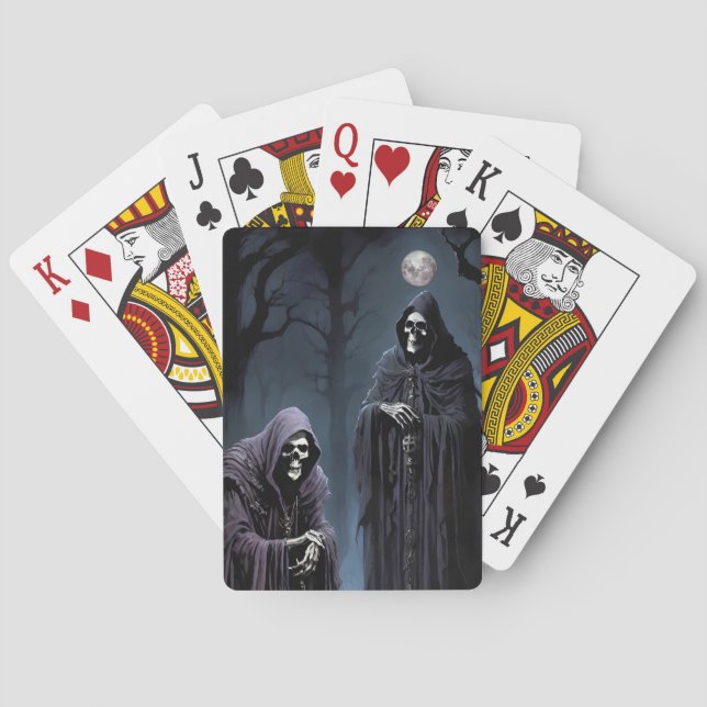 I Gets Chills in the Pale Moonlight Playing Cards (Back)