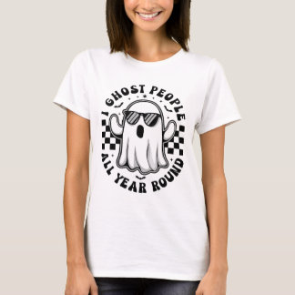I Ghost People All Year Round Retro Halloween T-Shirt