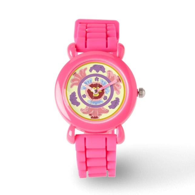 i:ght Passion watch with pink glitter strap (Front)
