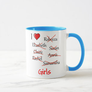 'I ♥ Girls' Mug