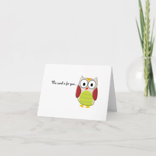 I Give a Hoot! Greeting Card