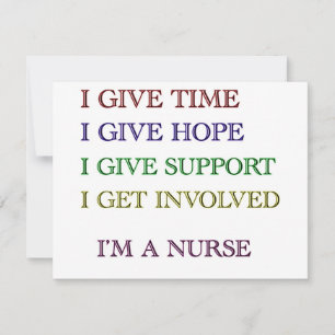 I GIVE, I'M A NURSE