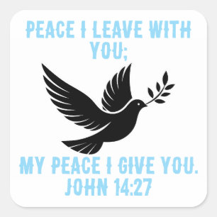 I give you my peace square sticker