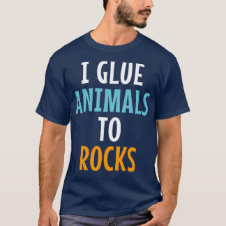 I Glue Animals To Rocks Aquarium Fish Keeping Terr T-Shirt
