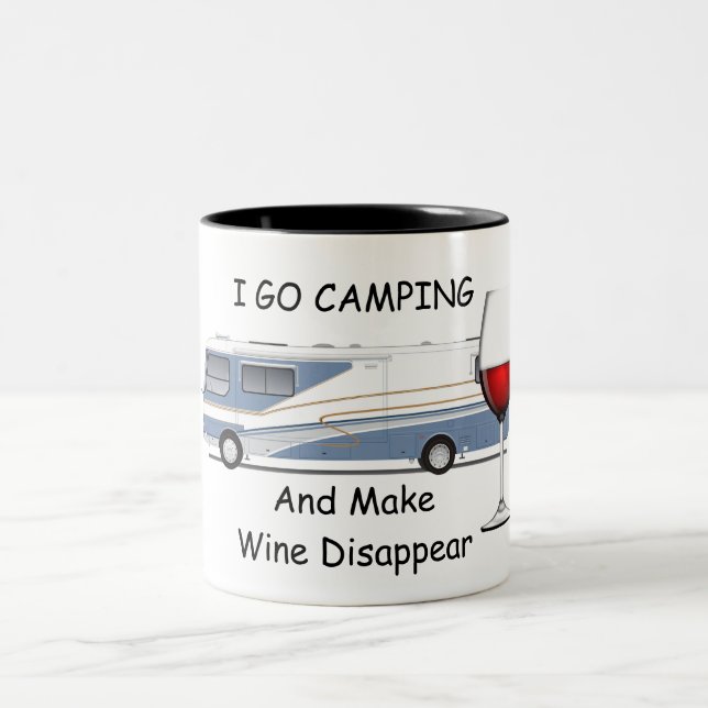 I Go Camping  Two-Tone Mug (Center)