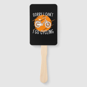 I Go Cycling Hand Fan