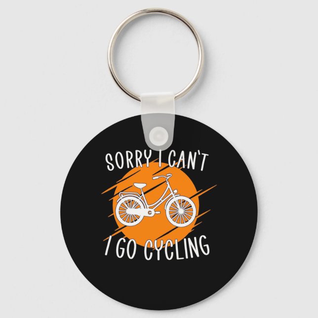 I Go Cycling Keychain (Front)