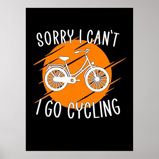 I Go Cycling Poster (Front)