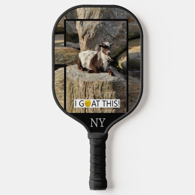 "I Goat this! New York"  Pickleball Paddle (Front)