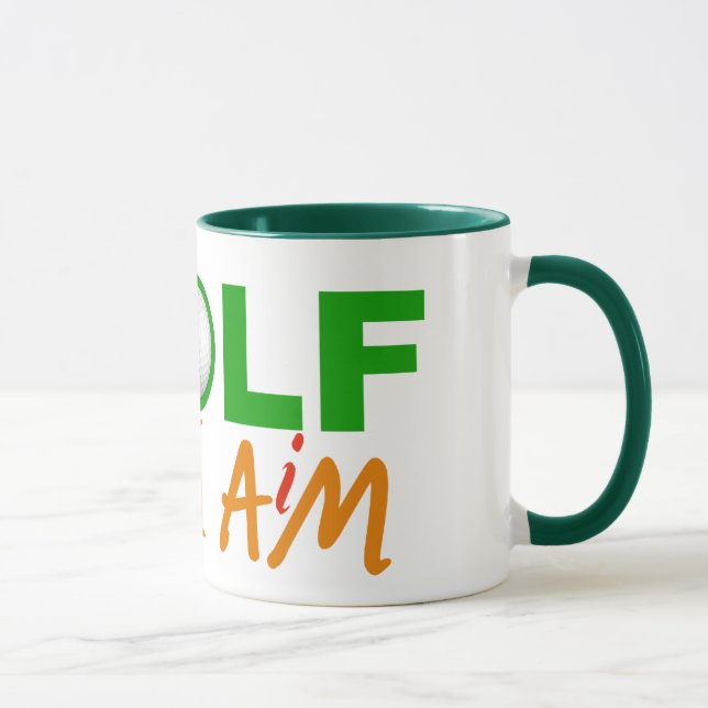 I GOLF mug - choose style & colour (Right)