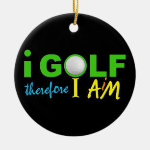 I GOLF ornament - double-sided
